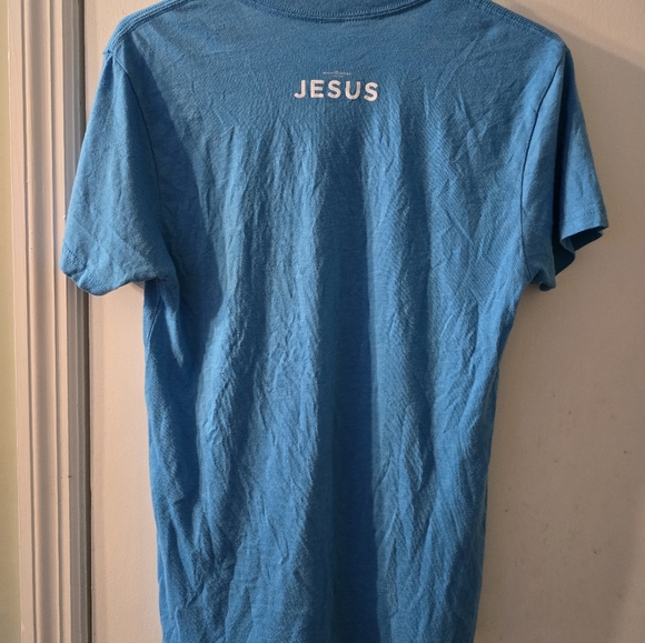 Even the Wind and Waves Obey Him, Women's T-shirt, Blue, medium - Picture 2 of 3